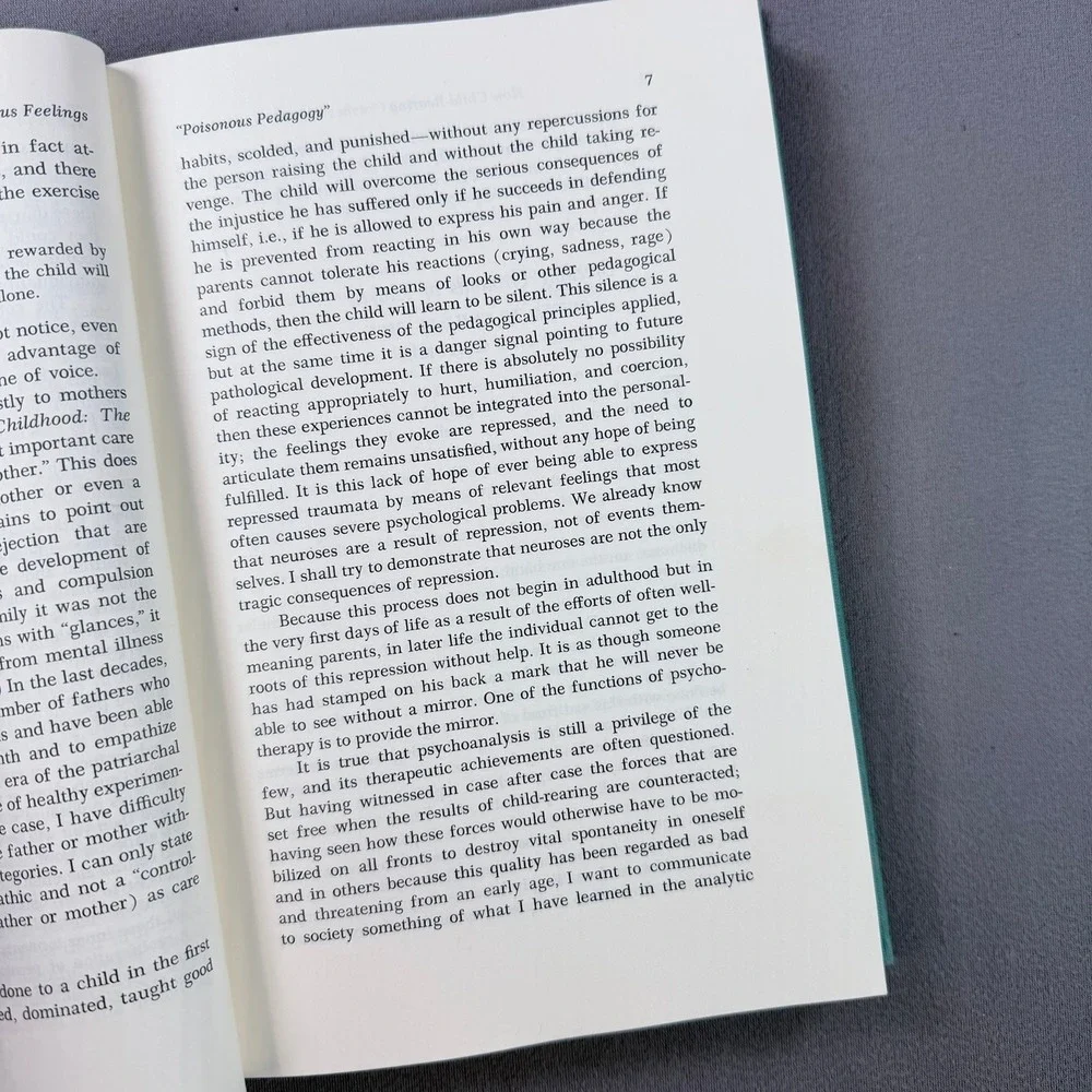 For Your Own Good Alice Miller Hardcover 1983 First Printing Psychology Book